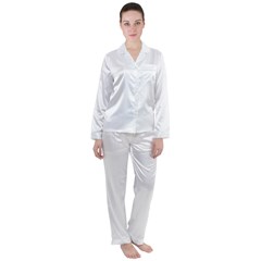 Women s Long Sleeve Satin Pajamas Set	