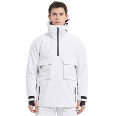 Men s Pullover Zip Ski and Snowboard Waterproof Breathable Jacket