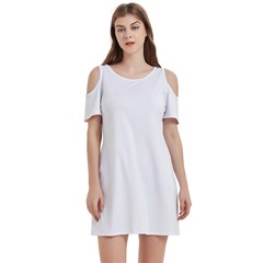 Women s Cold Shoulder Round Neck Mini Dress