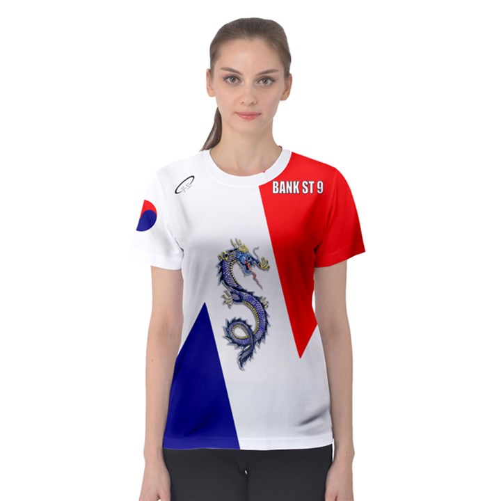 BankSt9-9-2 Women s Sport Mesh Tee