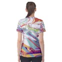 BEZIER SPLATTERS | Curved Splines combine carefully to form this colorful chaotic concept. Women s Cotton Tee View2