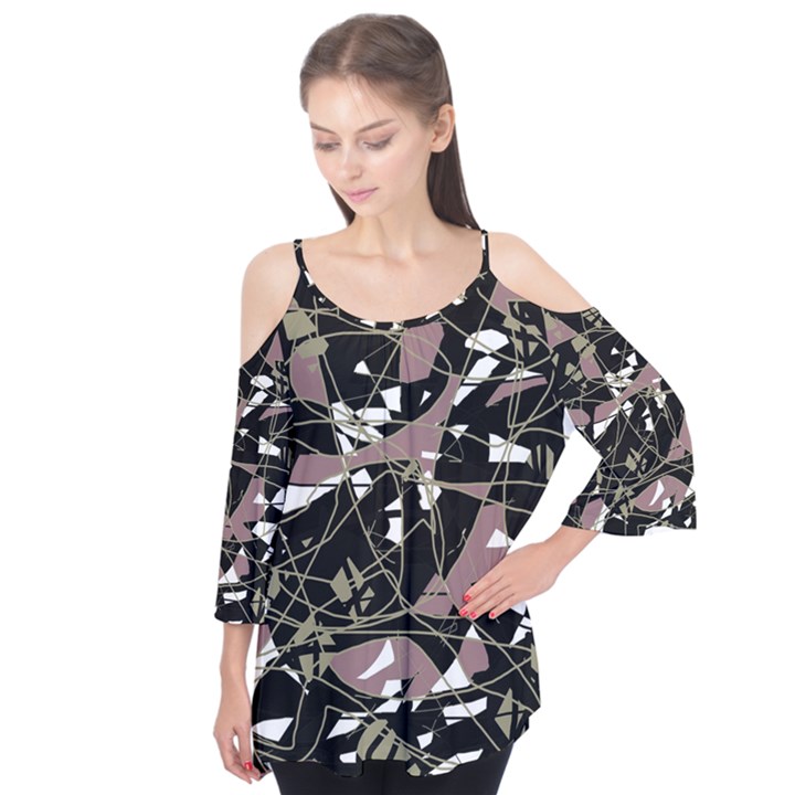 Artistic abstract pattern Flutter Tees