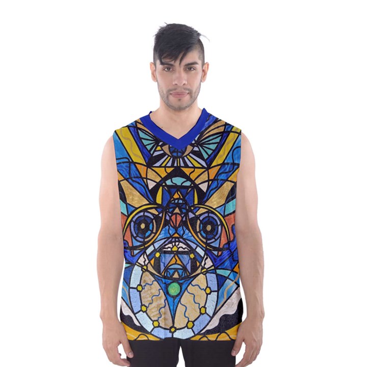 Sirian Solar Invocation Seal - Men s Basketball Tank Top