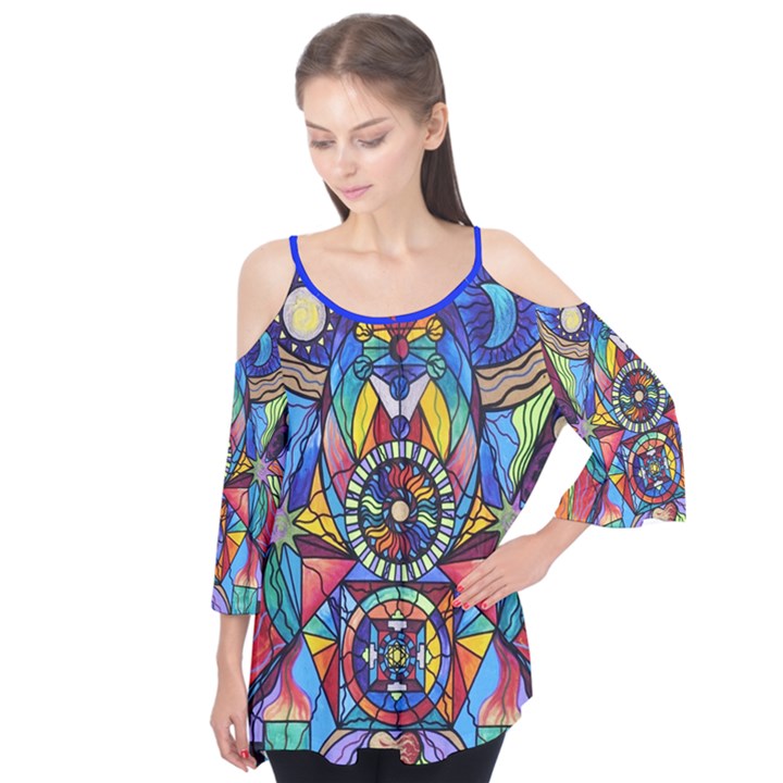 Spiritual Guide - Flutter Sleeve Tee 