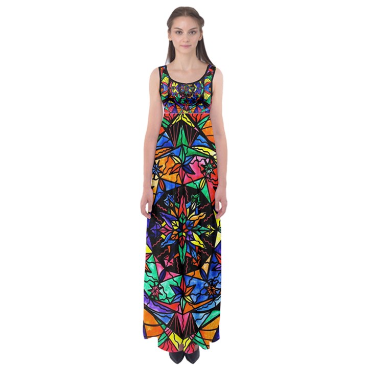 Reveal the Mystery - Empire Waist Maxi Dress