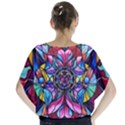 Blue Ray Self Love Healing Grid - Batwing Chiffon Blouse View2