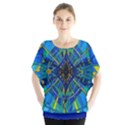 Emotional Expression - Batwing Chiffon Blouse View1