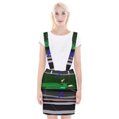 Abstraction Suspender Skirt by Valentinaart