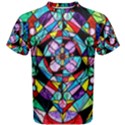 Sacred Geometry Grid - Men s Cotton Tee View1