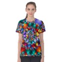 Rainbow Spiral Beads Women s Cotton Tee View1