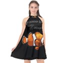 Clown fish Halter Neckline Chiffon Dress  View1