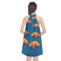 Clown fish Halter Neckline Chiffon Dress  View2