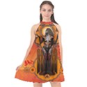  Deco Sunrise - Halter Neckline Chiffon Dress  View1