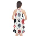 Retro Ornament Pattern Halter Neckline Chiffon Dress  View2