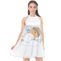 Sweet Dreams Angel Baby Cartoon Halter Neckline Chiffon Dress  View1