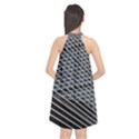 Abstract Architecture Pattern Halter Neckline Chiffon Dress  View2