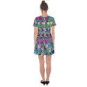 Monster Party Pattern Drop Hem Mini Chiffon Dress View2