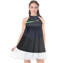 Graduate Cap Halter Neckline Chiffon Dress  View1