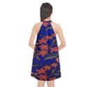 Batik  Fabric Halter Neckline Chiffon Dress  View2