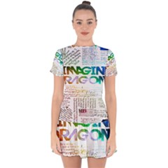 Imagine Dragons Quotes Drop Hem Mini Chiffon Dress by BangZart