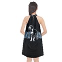 Great Dane Halter Neckline Chiffon Dress  View2