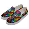 Human Self Awareness - Men s Canvas Slip Ons View2