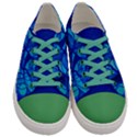 Arcturian Calming Grid - Men s Low Top Canvas Sneakers View1