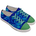 Arcturian Calming Grid - Men s Low Top Canvas Sneakers View3