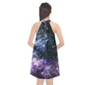 Space colors Halter Neckline Chiffon Dress  View2