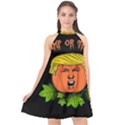 Trump or treat  Halter Neckline Chiffon Dress  View1