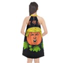 Trump or treat  Halter Neckline Chiffon Dress  View2