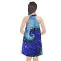 Nocturne of Scorpio, a Fractal Spiral Painting Halter Neckline Chiffon Dress  View2