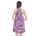 Pattern Halter Neckline Chiffon Dress  View2