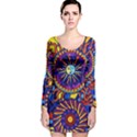 Sun & Moon - Long Sleeve Velvet Bodycon Dress View1