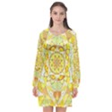 Joy - Long Sleeve Chiffon Shift Dress  View1