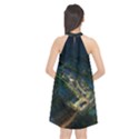 Commercial Street Night View Halter Neckline Chiffon Dress  View2