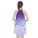 Purple Disintegrate Halter Neckline Chiffon Dress  View2