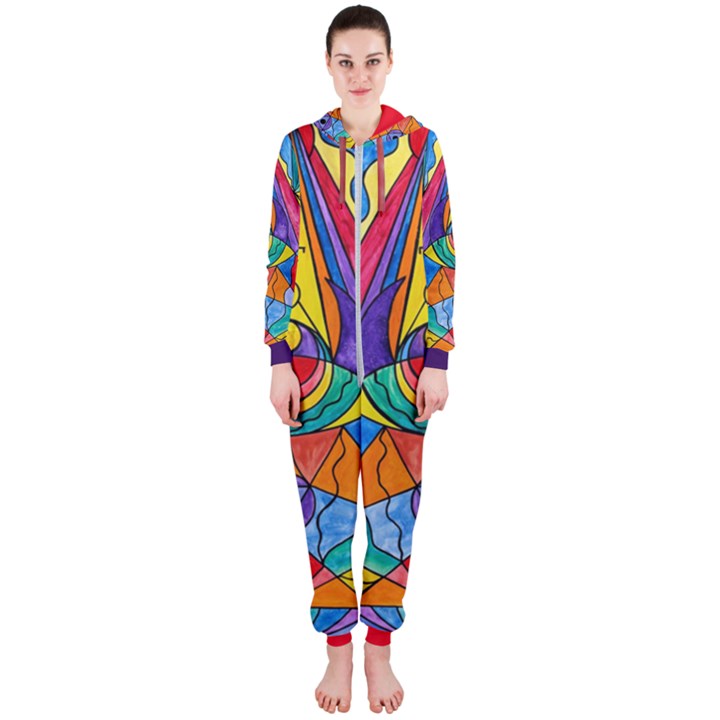 Arcturian Insight Grid - Hooded Jumpsuit (Ladies)