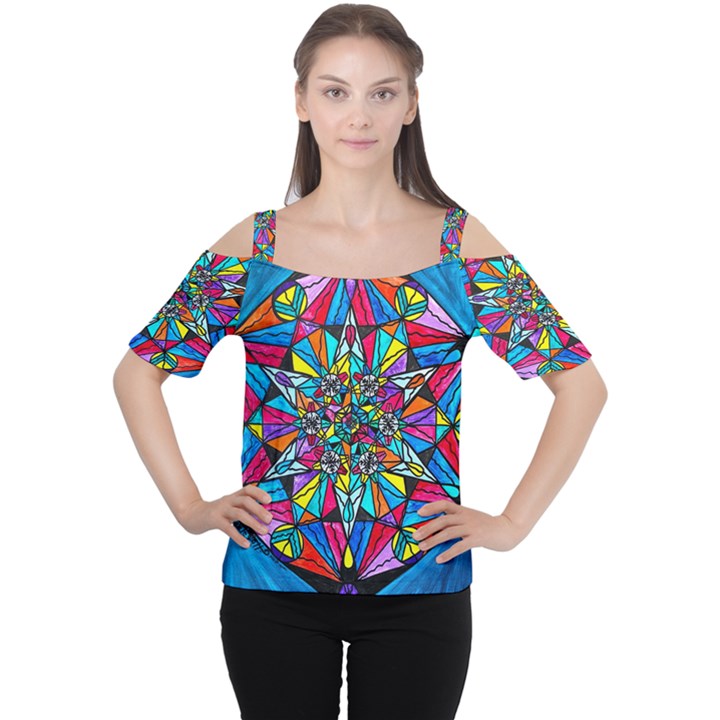 Namaste - Cutout Shoulder Tee