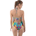 Arcturian Metamorphosis Grid - Halter Cut-Out One Piece Swimsuit View2