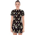 Easter Pattern Drop Hem Mini Chiffon Dress View1