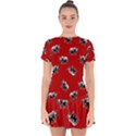 Rhino pattern Drop Hem Mini Chiffon Dress View1