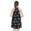 Elephant pattern Halter Neckline Chiffon Dress  View2