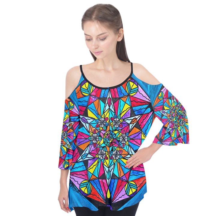 Namaste - Flutter Sleeve Tee 