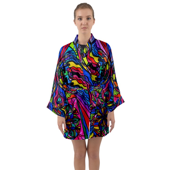 Non-Attachment - Long Sleeve Kimono Robe