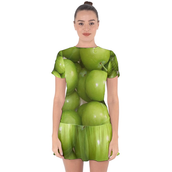 APPLES 4 Drop Hem Mini Chiffon Dress