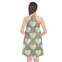 Hearts Motif Pattern Halter Neckline Chiffon Dress  View2