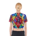 Arcturian Divine Order Grid - Cotton Crop Top View2