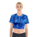 Aarcturian Calming Grid - Cotton Crop Top View1