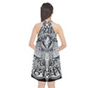 Ornate Hindu Elephant  Halter Neckline Chiffon Dress  View2